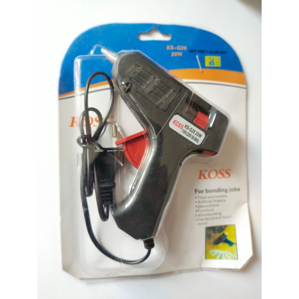 glue gun tembakan lem lilin kecil 20watt