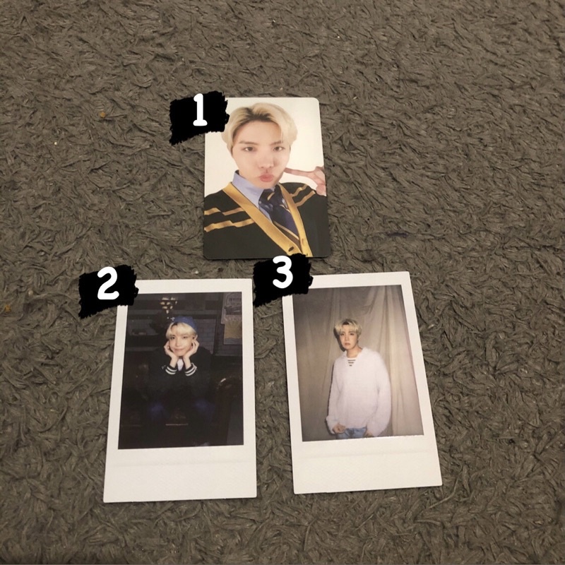 sharing pc photocard jhope hobi deco kit bts
