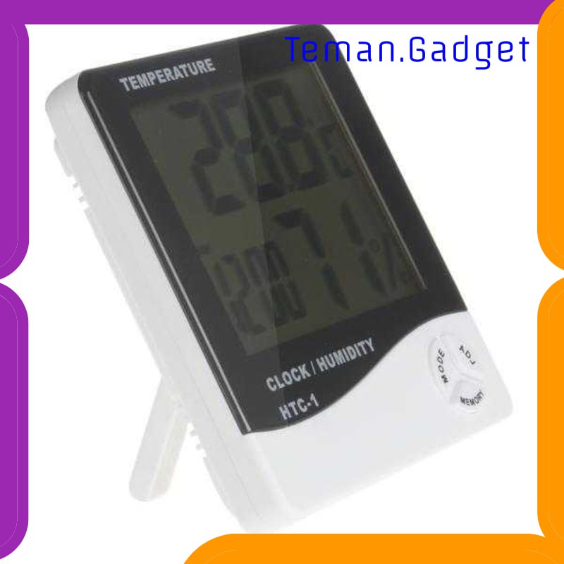 TG-DE357 TAFFWARE DIGITAL TEMPERATURE HUMIDITY METER + CLOCK CALENDER - HTC-1