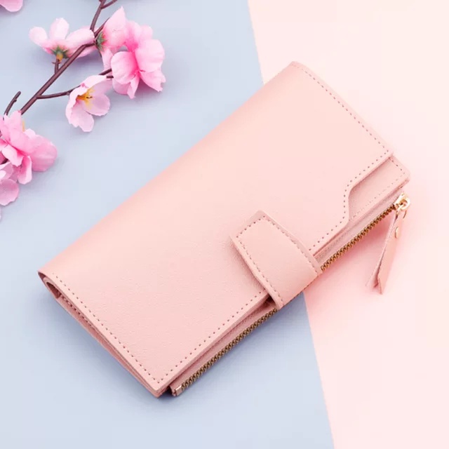 Dompet Lipat Wanita BS07 Dompet Kulit Import Dompet Panjang Wallet