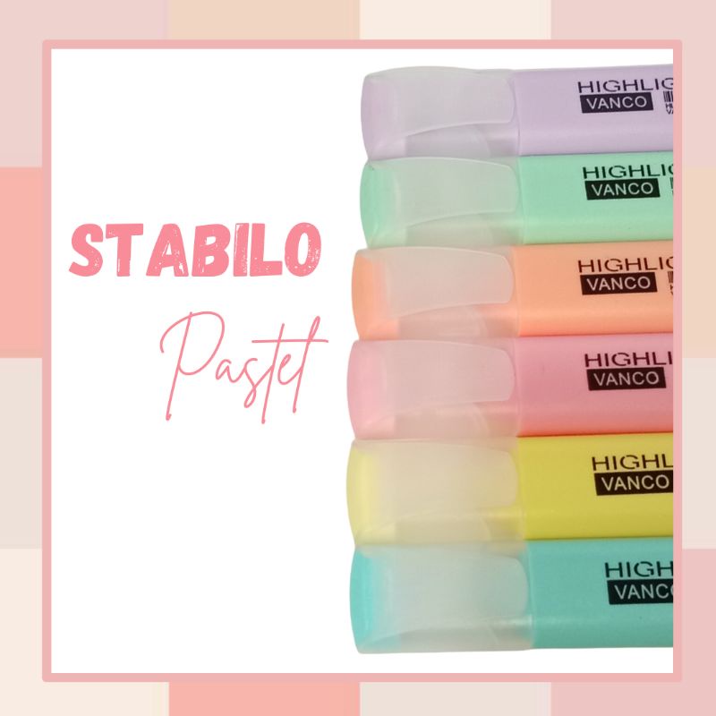

Stabilo Highlighter Set Vanco Warna Pastel HL-515
