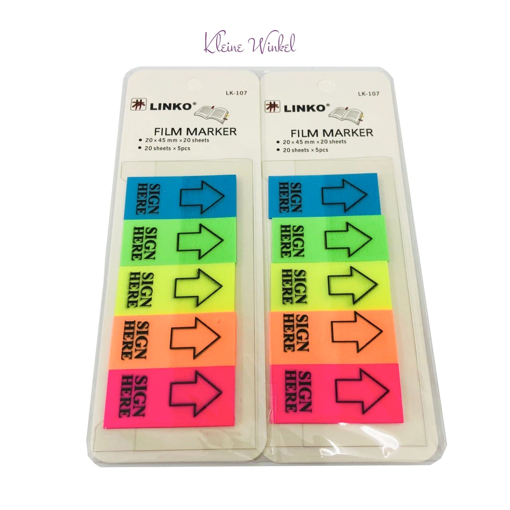 

Sticky Note Film Marker Sign Here LINKO