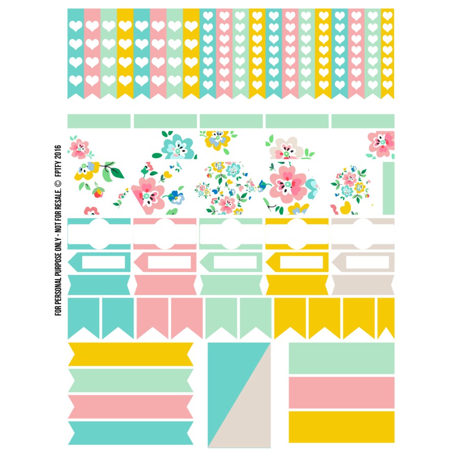 Kertas Planner Addict - Floral Fun Design