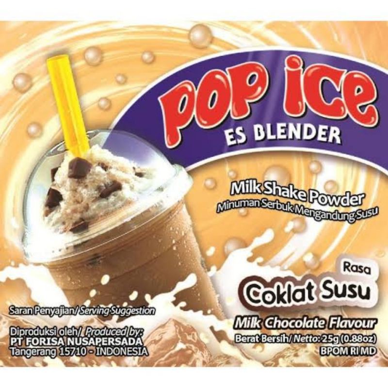 Jual Pop Ice Coklat Susu Shopee Indonesia