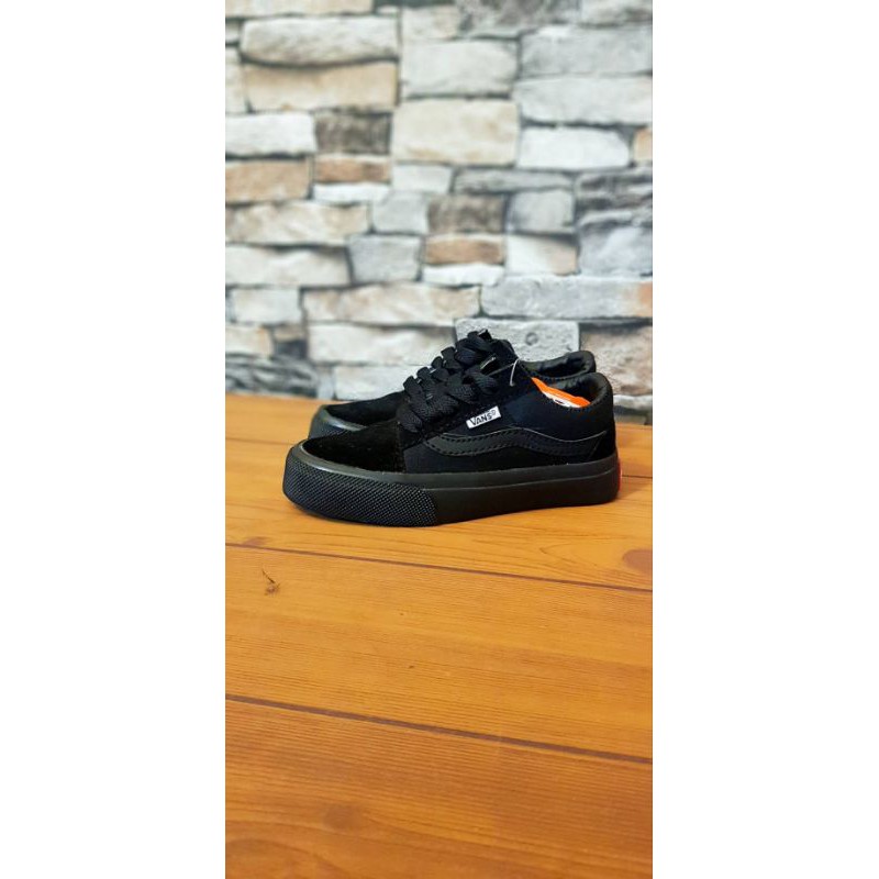 SEPATU ANAK VANS FULL BLACK PREMIUM QUALITY VANS OLDSKOOL KIDS FULL BLACK