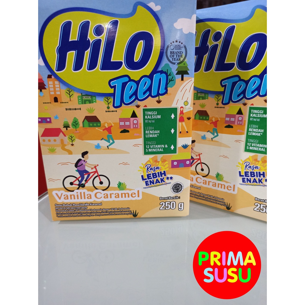 Hilo Teen 250 Gr, Cokelat, Vanila