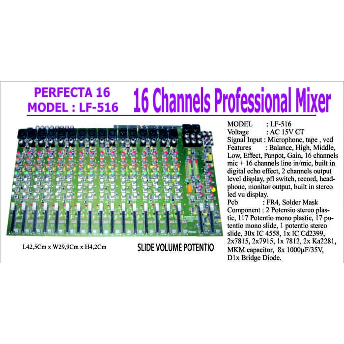 Kit Professional 16 ch PERFECTA 16 type LF 516