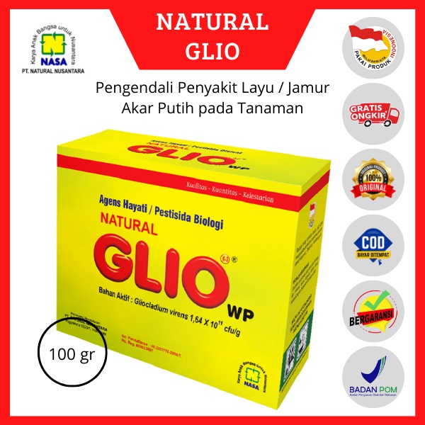 Pestisida Alami Natural GLIO NASA 100 gr Solusi Layu dan Jamur Akar Putih pada Tanaman