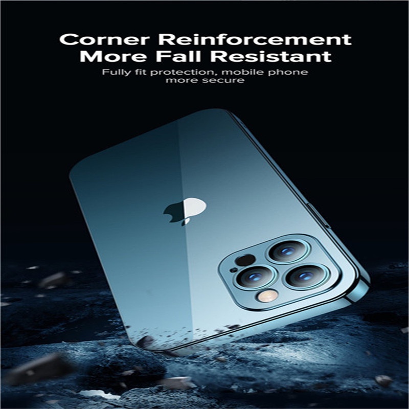 Soft Case Pelindung Lensa Kamera Transparan Untuk Iphone 11 12 13 Pro Max Mini Xs Xr 7 8 Plus Se 2020