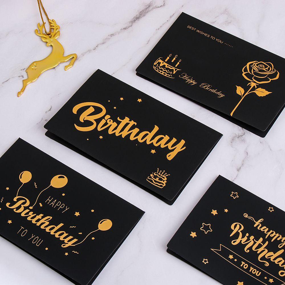 Pineapple Wish Card Bronzing Notecards Kartu Ucapan Hitam Indah