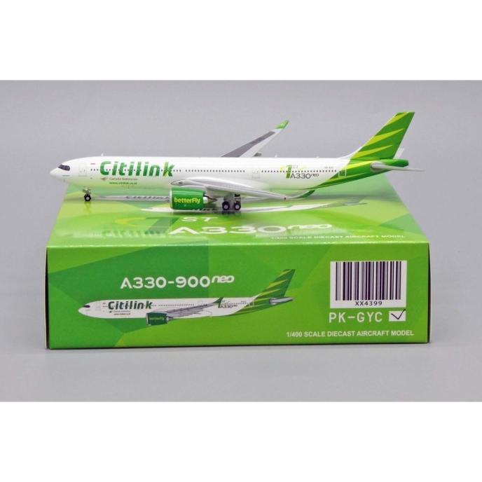 Diecast Pesawat Citilink A330-900Neo PK-GYC JC Wings 1:400