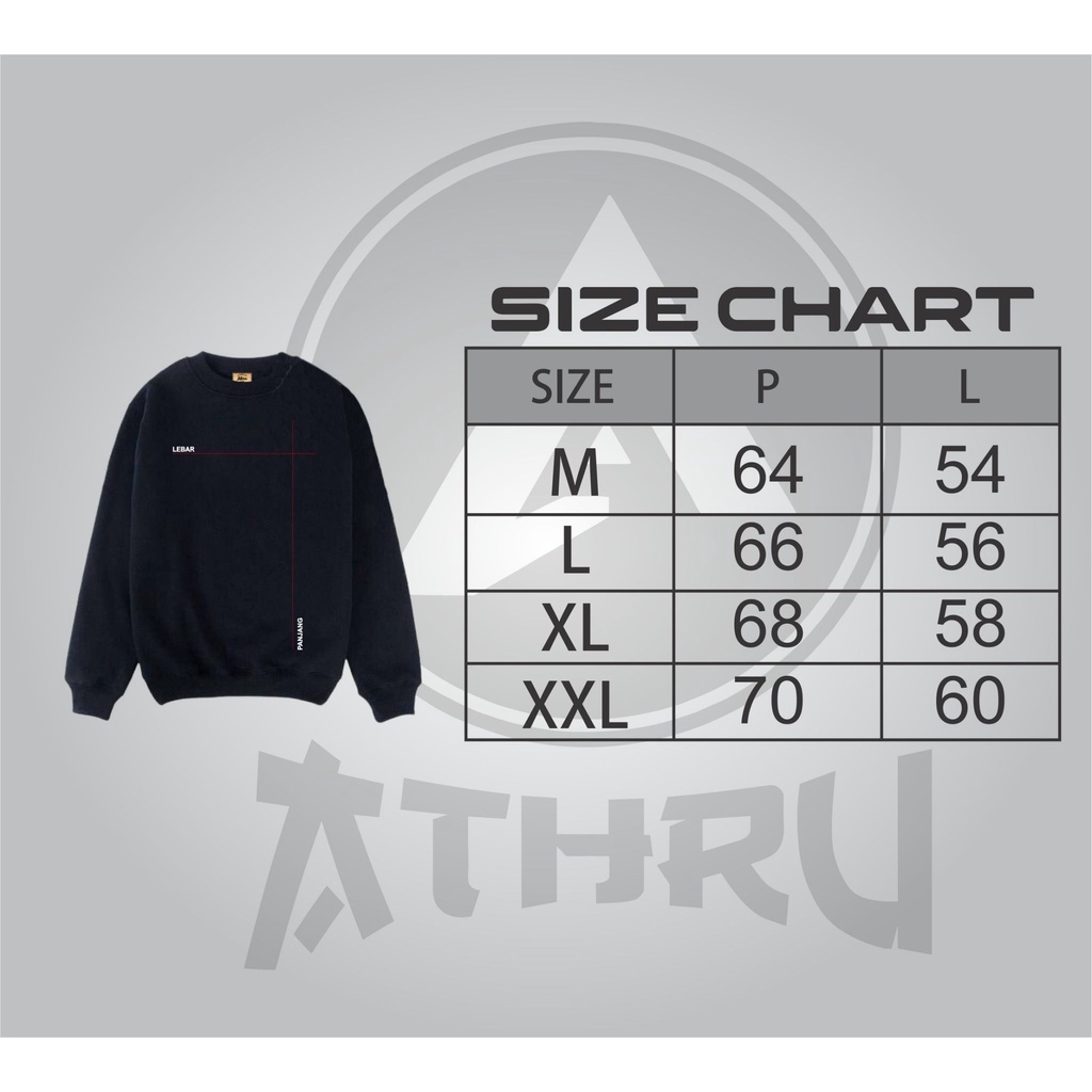 Sweater Crewneck Pria Distro List Simple Hitam Switer Oblong Pria Krunek Cowok Keren Suiter Oversize Fleece Tebal