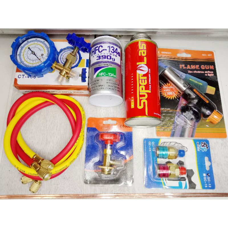 PAKET ISI FREON AC MOBIL DAN PORTABLE