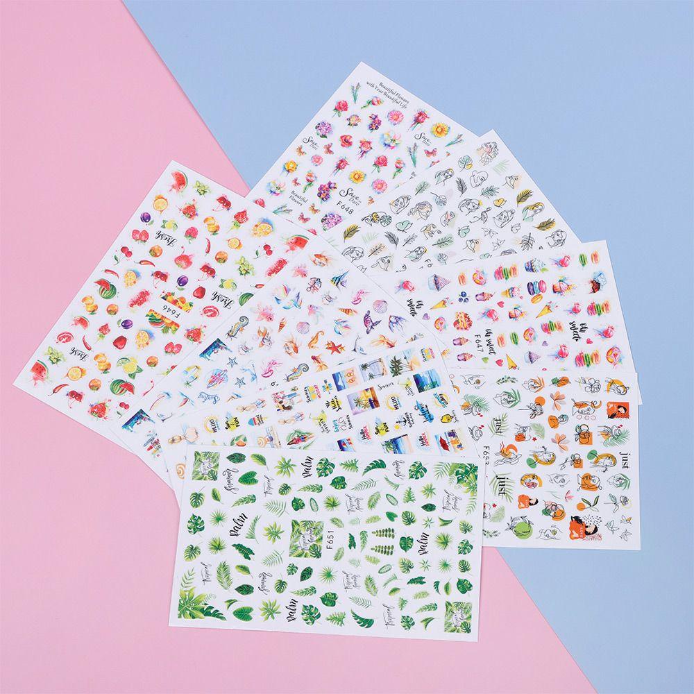 Preva 3D Stiker Kuku Fashion Seri Es Krim Nail Art Decal DIY Kuku