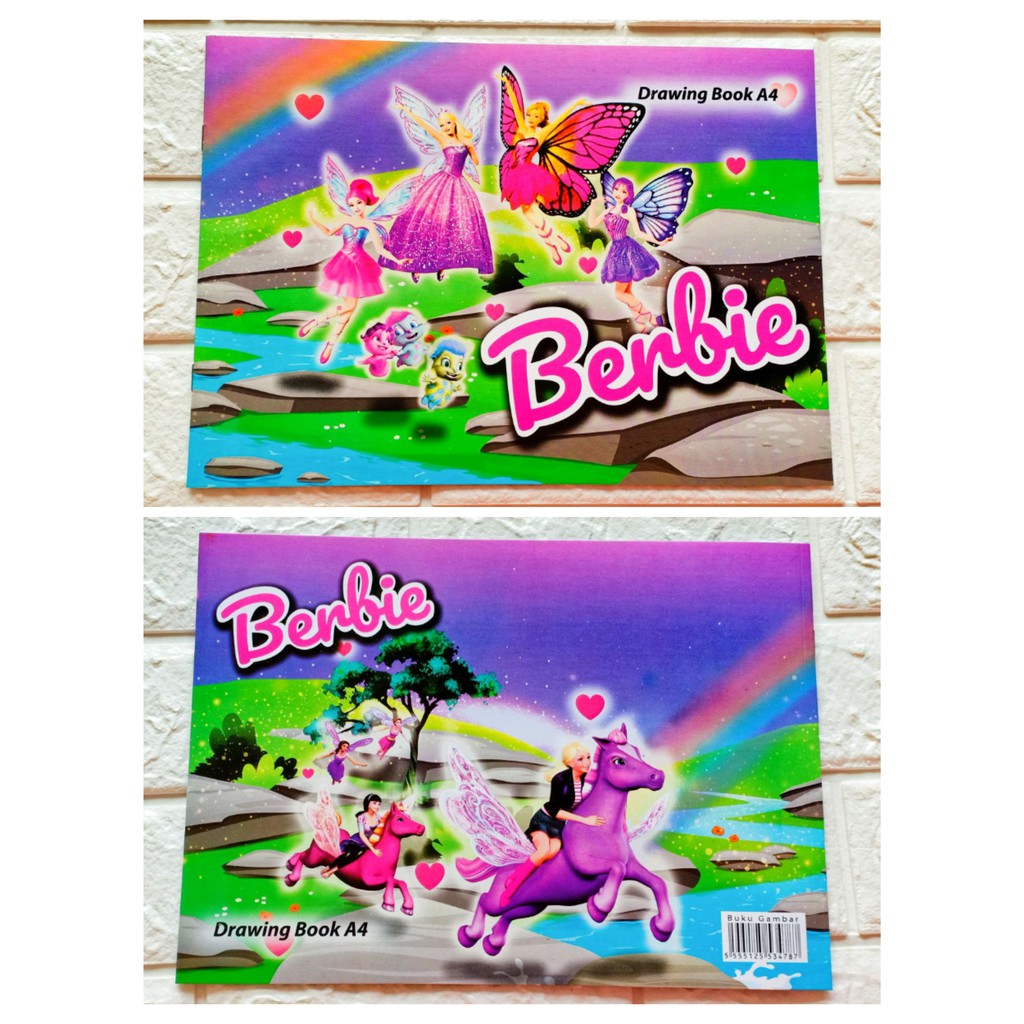 Buku gambar a4 karakter lol barbie tayo ben-10 dragon ball paw patrol karakter disney-2