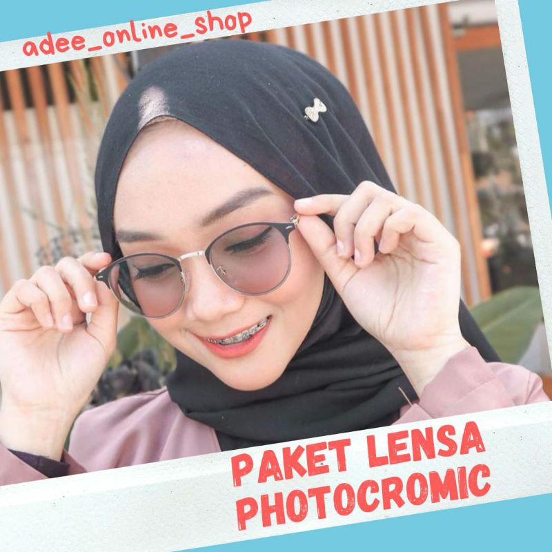 Kacamata minus wanita | Kacamata Photocromic blueray