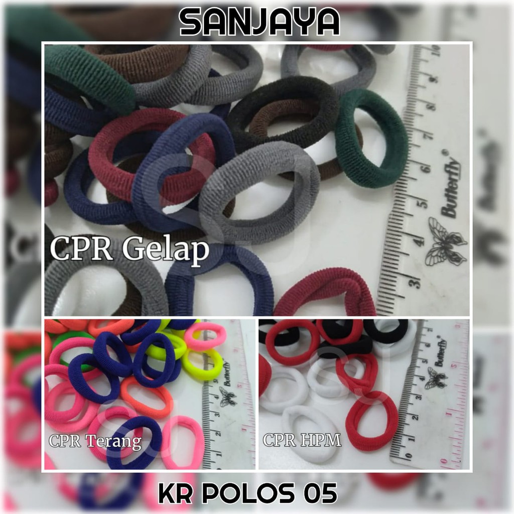 GELANG IKAT RAMBUT / IKAT RAMBUT WANITA LUCU / KUNCIRAN WARNA WARNI / KUNCIR RAMBUT POLOS WANITA / KR POLOS 05