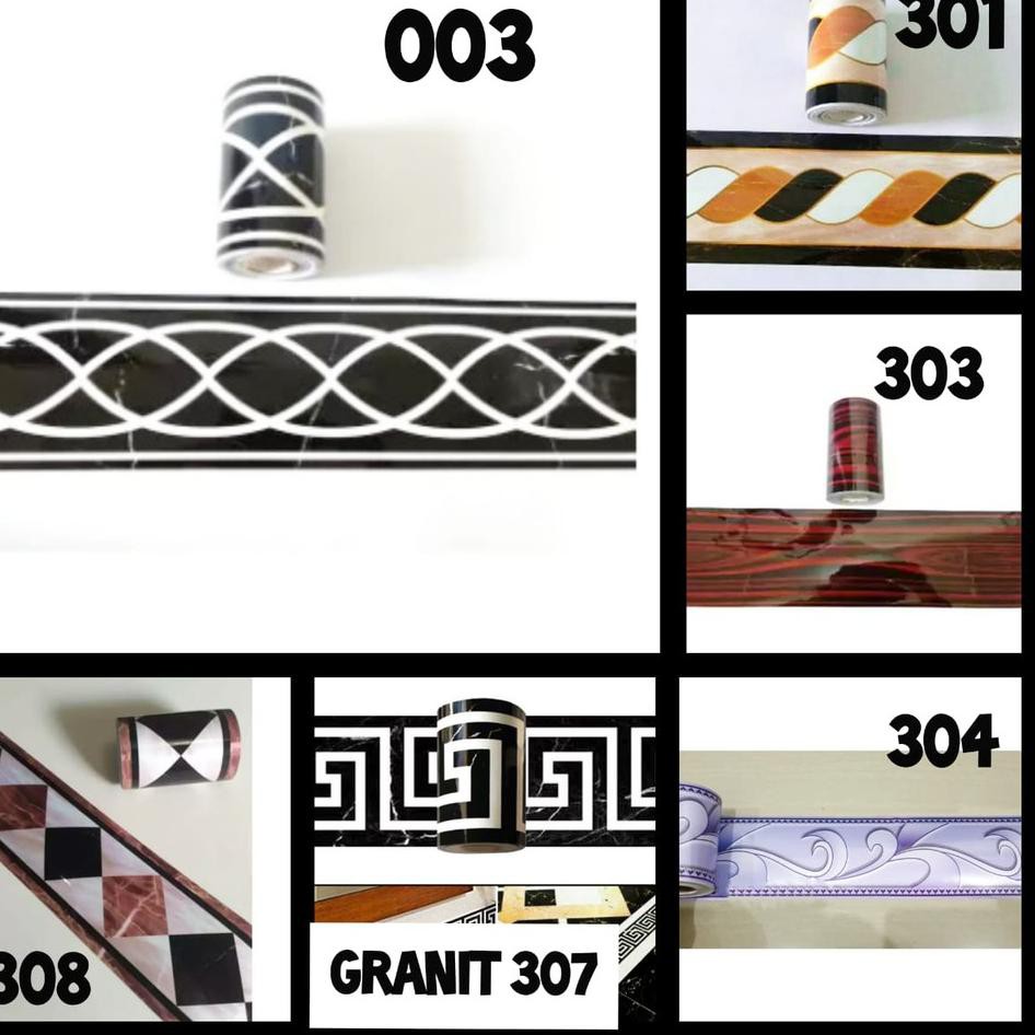 Best WALLBORDER STIKER STICKER BORDER LIS WALLSTICKER LANTAI WALLPAPER DINDING GRANIT KERAMIK DAPUR