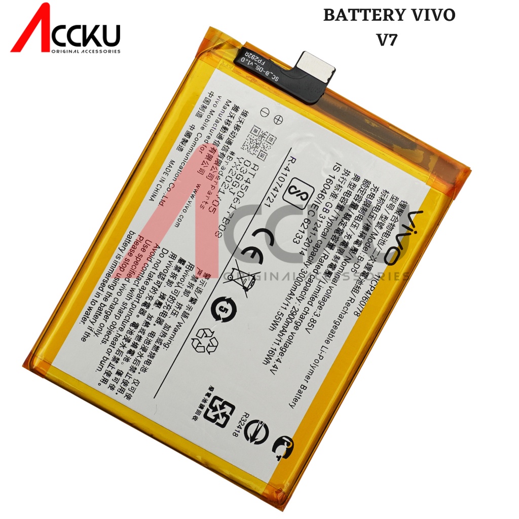 BATERAI VIVO V7 B-D5 BD5 BATTERY VIVO B-D5 VIVO V7 ORIGINAL