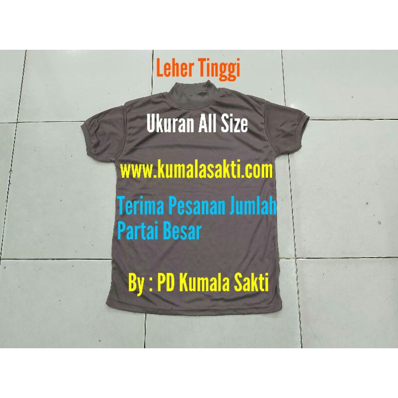 Kaos Polos Coklat Tinggi-Kaos Dalam-Kaos Pria-Baju Polos-Kaos Oblong-Kaos Polisi-Topi Polisi-Sabuk