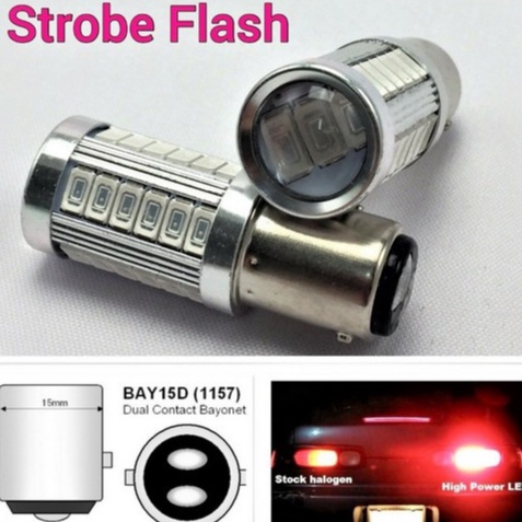 Lampu Rem Stop Rem Kedip Bayonet 33 Mata Led Bayonet Super Bright