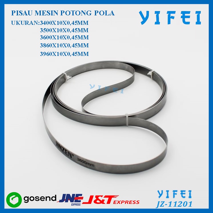 Pisau mesin potong pola / Band Knife / YIFEI-11201 - 3400x10x0,45mm