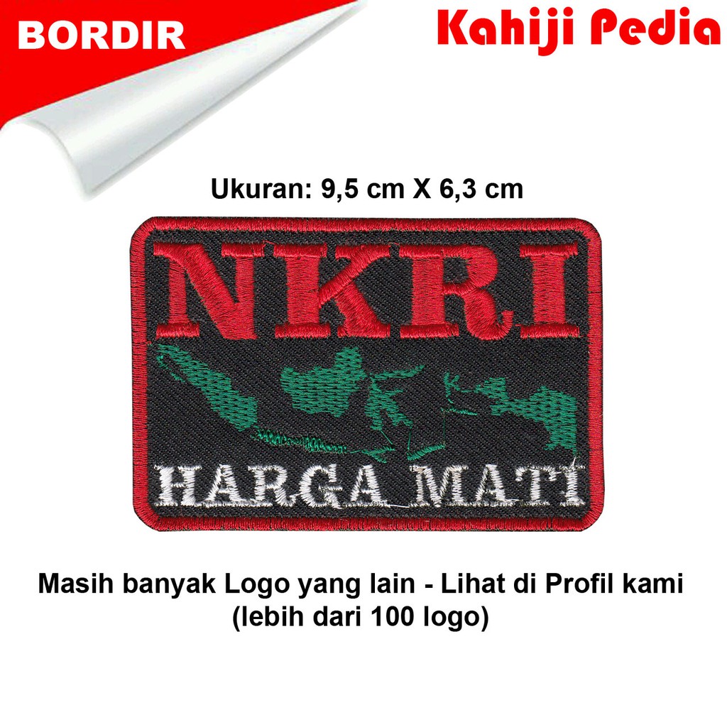Patch bordir emblem bordir bet NKRI Harga Mati