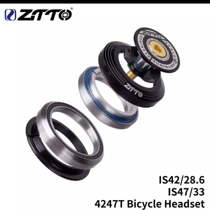 Headset Taper ZTTO 42.47T 42mm 47mm Full sealed bearing tapper tapered