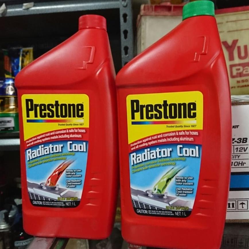 [PROMO PDT59] Prestone Water Coolant 1L air radiator coolant warna hijau atau merah motor mobil Sell