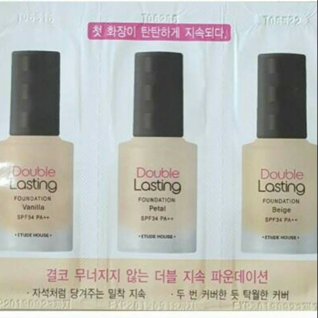 Etude House Double Lasting Foundation Sachet