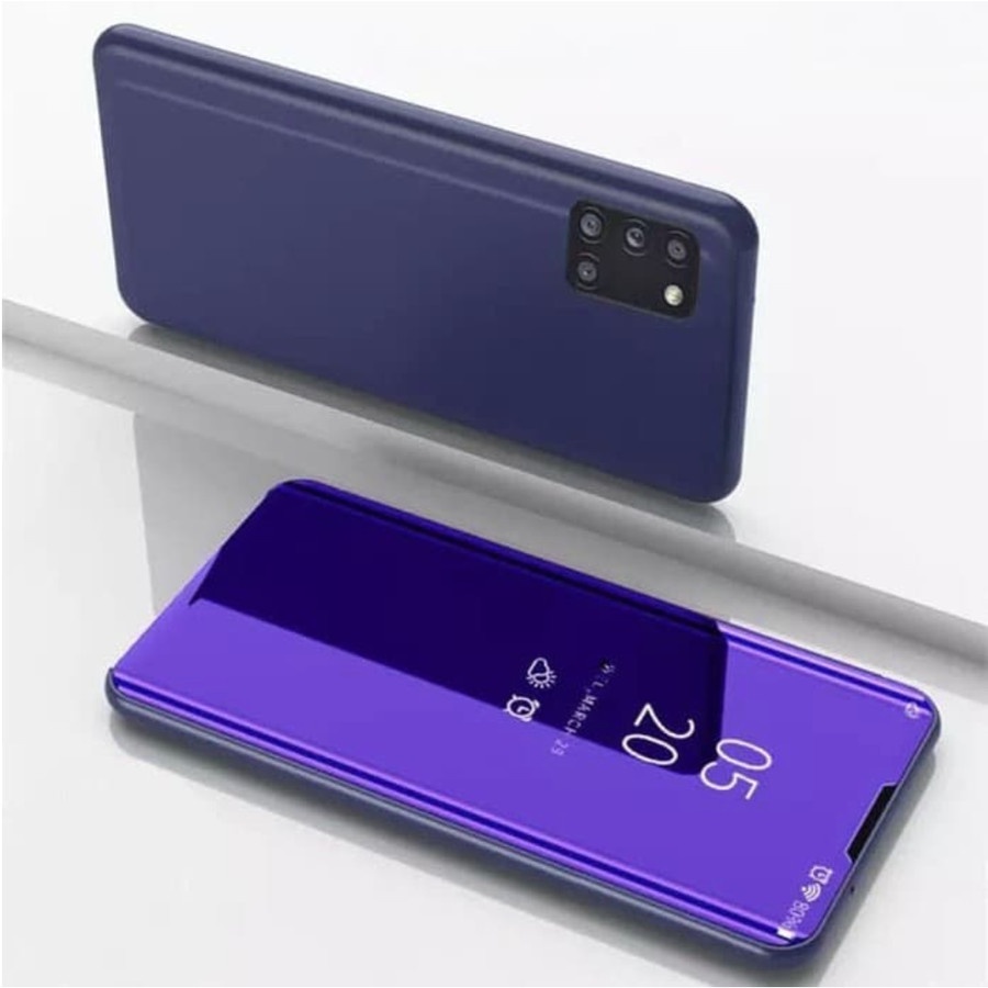 Flip Case Oppo A92 Clear view standing cover mirror case