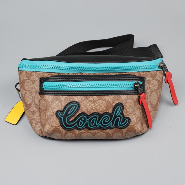 Coach Belt bag Blue Tan