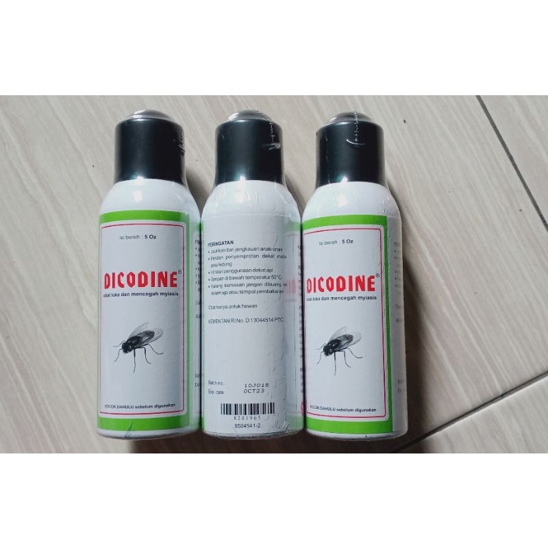 Jual Dicodine Spray Obat Luka Hewan Bebas Lalat Myiasis Pada Hewan Obat