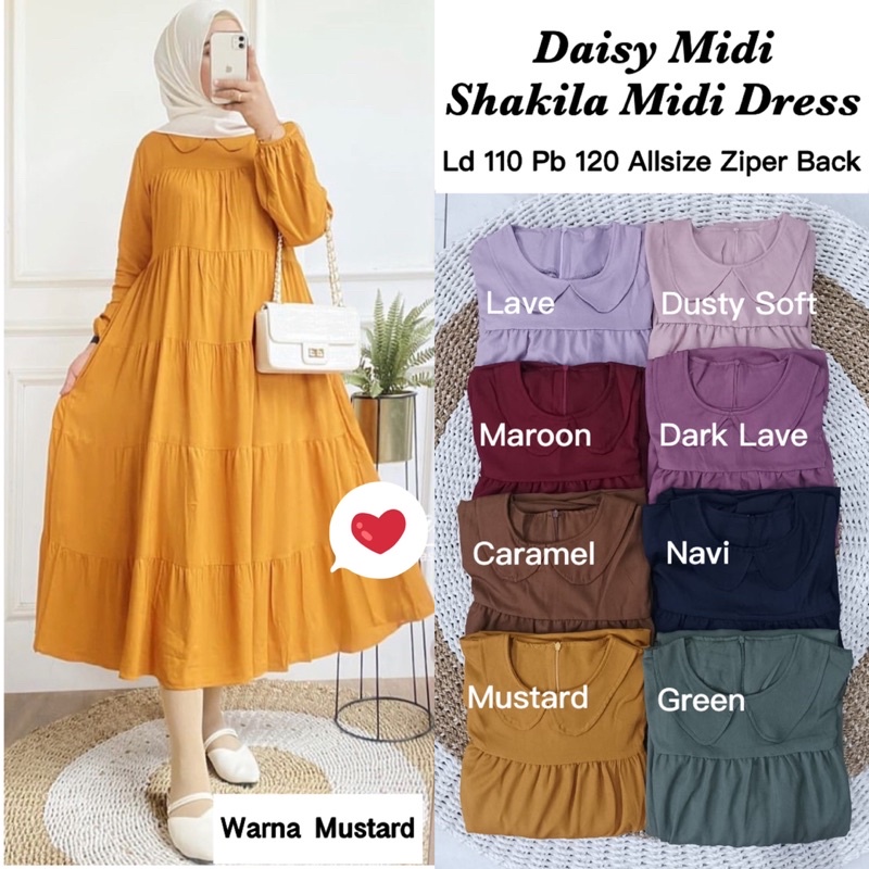 Daisy Midi - Shakila Midi Dress LD110 / Zureta Midi / 338-6813