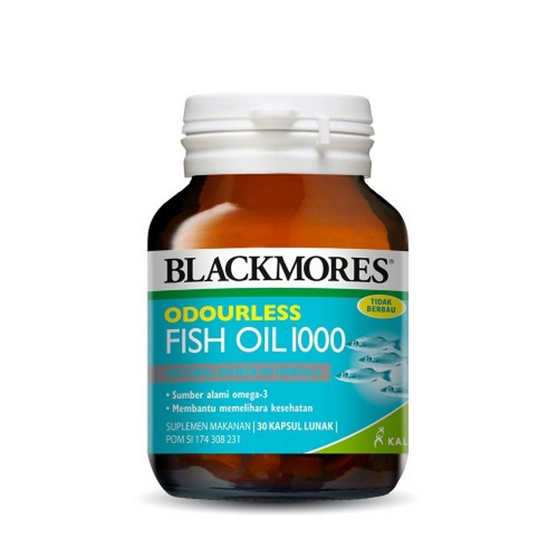 Blackmores Odourless Fish Oil 30 Kapsul Lunak