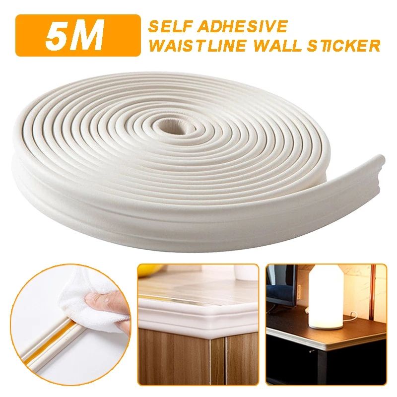 [READY BISA COD] READY STOCK TERBATAS 3CM &6CM| List Border sticker | Wainscoting 3cm x5m  / Wall pa