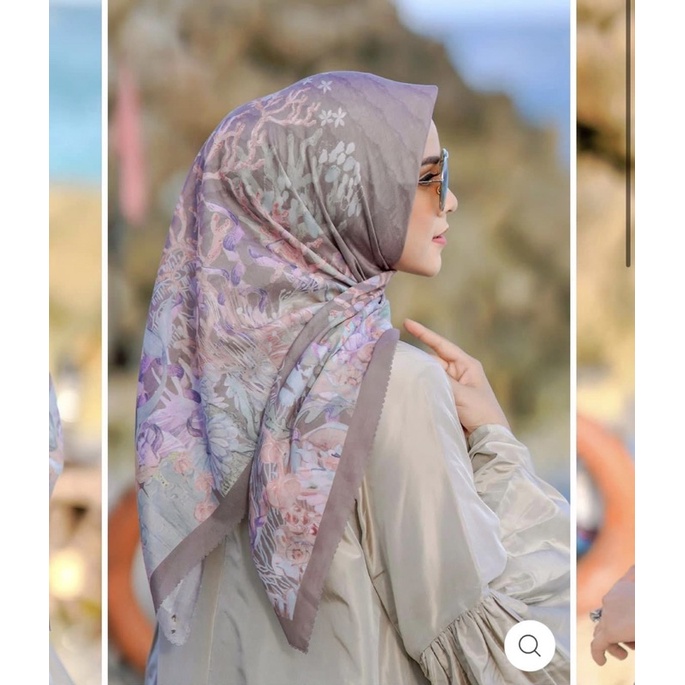 Disney x Buttonscarves The Little Mermaid Voal Square - TAUPE