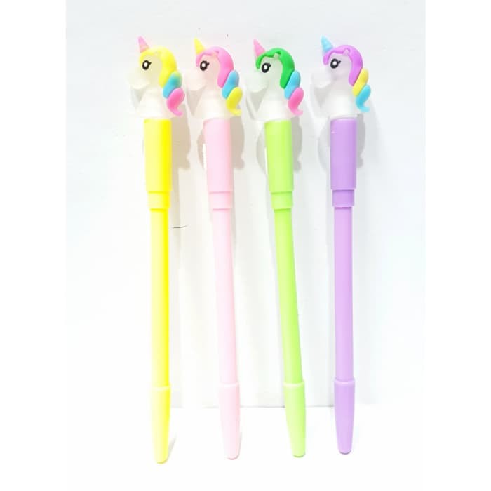 

Pulpen Bolpen Lampu Kepala Unicorn Alat Tulis Gel Hitam 0.5 mm Tipe A -
