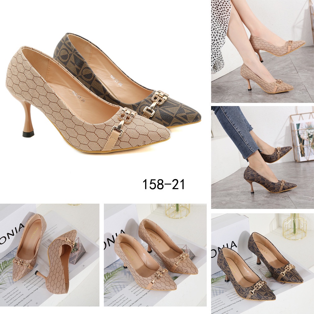 Fashion Logo  BB High Heel Shoes #158-21