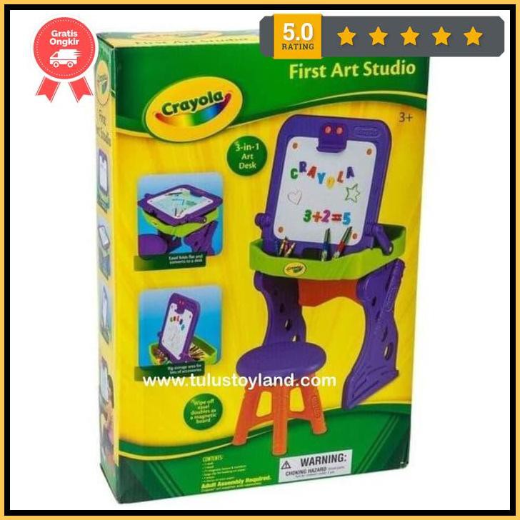 

Crayola My First Art Studio Easel Meja Belajar Papan Tulis Anak Jntna8900
