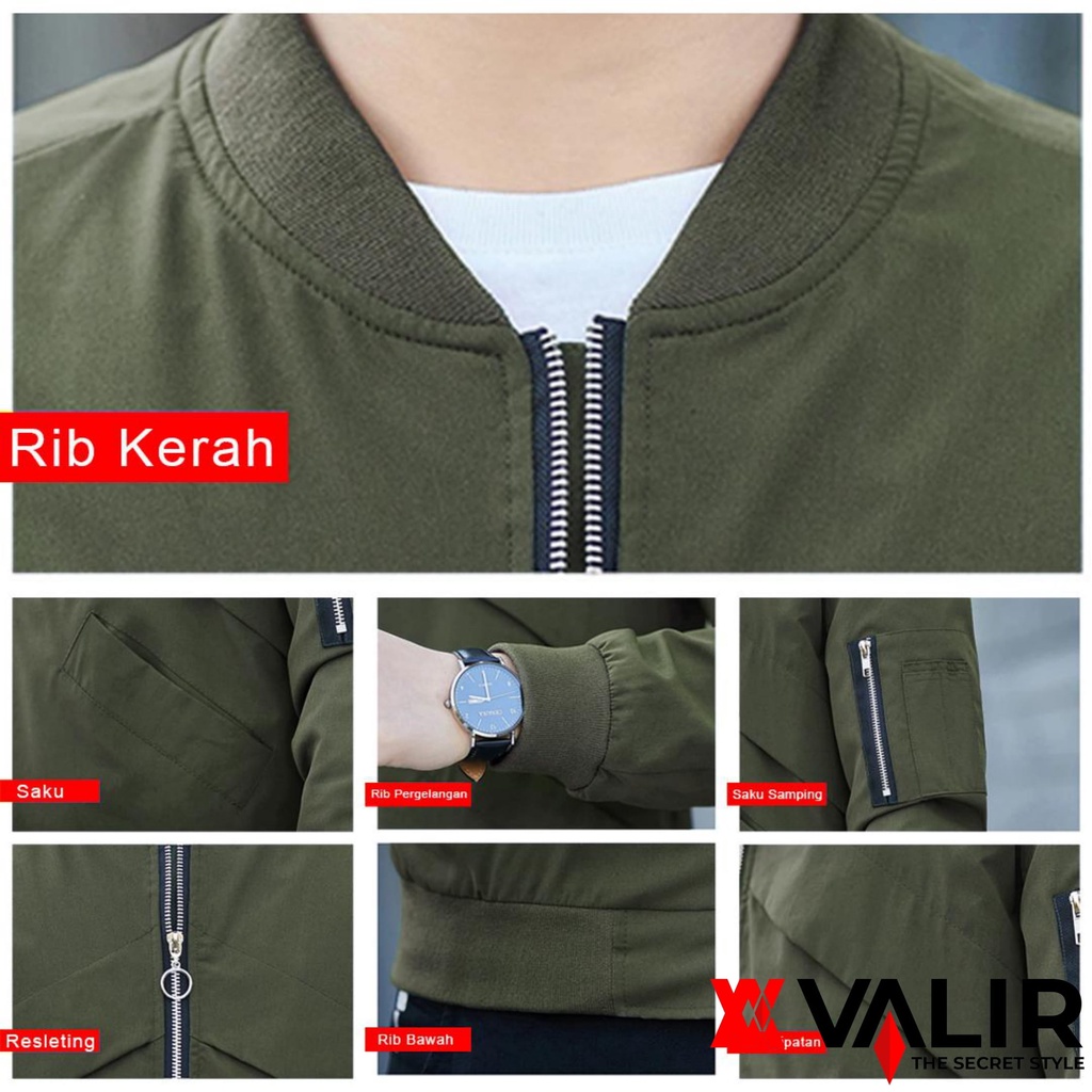 Valir FIZIME Jaket Pria Valir Terbaru M-XXL Jaket Nyaman Anti Gerah M-XXL