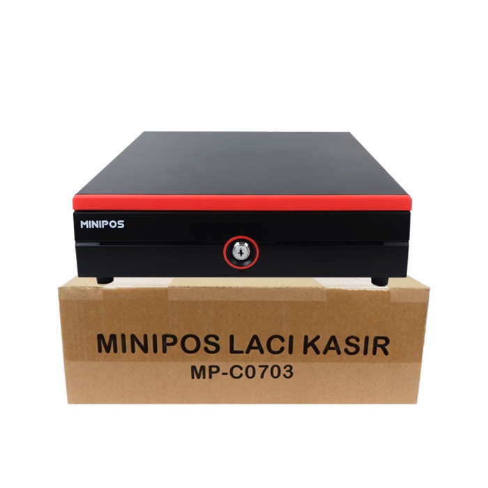 Cash Drawer Minipos MP-C0703 Laci Uang Kasir Support RJ11 Kotak Uang Kasir