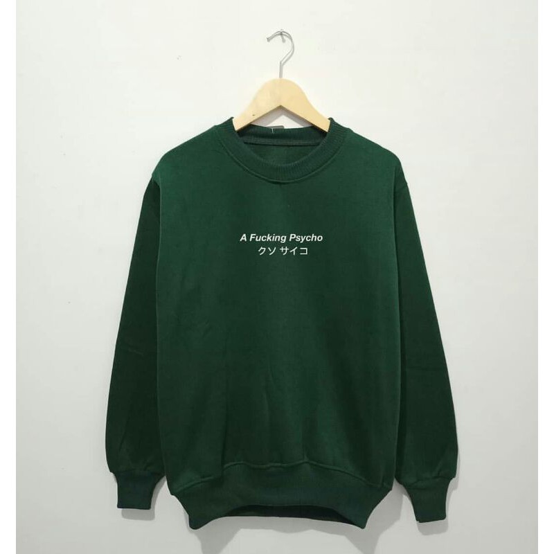 Sweater Crewneck Pria & Wanita Psycho/Crewneck Murah/Crewneck Distro/Crewneck Cowo/Crewneck Cewe