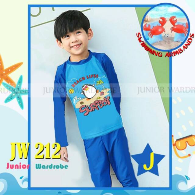 JW212 BAJU RENANG BOY BONUS PELAMPUNG