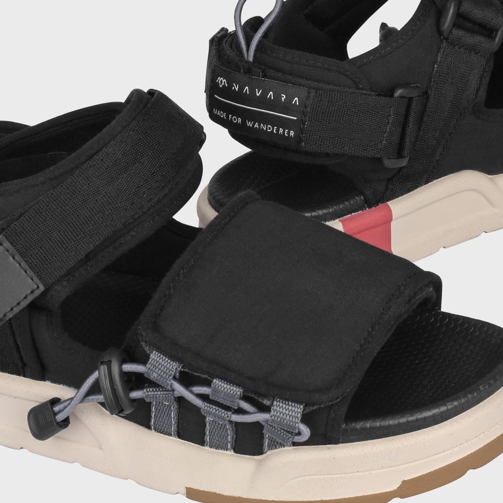 Voyager Noir Black | Sandal Gunung New Strap Original Casual Pria Cowok Sendal Ori | FORIND x Navara