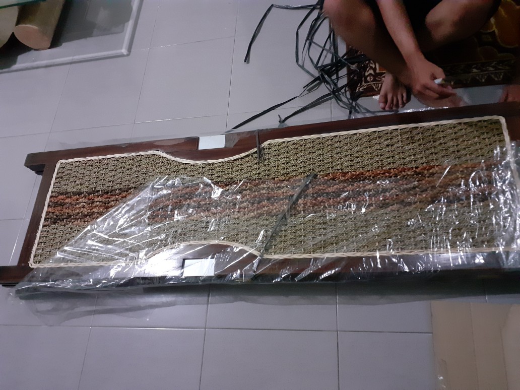 Penyekat Partisi Ruangan Alminy 4 Daun | Pembatas Sketsel Kayu | Wood Divider