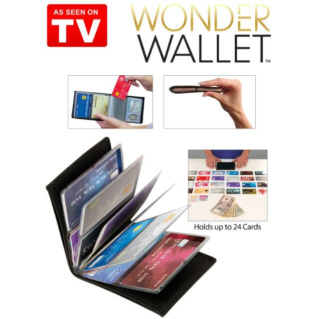 Dompet Kartu Nama ATM kulit Lipat Import Card Holder | Wonder Wallet Tempat LV Pria Wanita