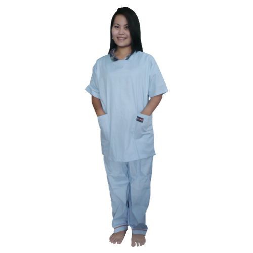 Baju Operasi+Celana Set Biru Muda OneMed OJ2