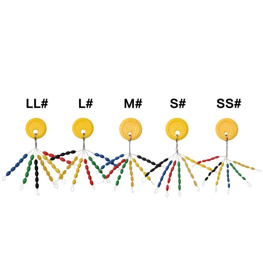 Lanfy Tali Pancing Plug Pelampung Warna Warni Aksesoris Pancing Konektor Pelampung Stop Multicolor Float Stopper Karet Pelampung Space Beans