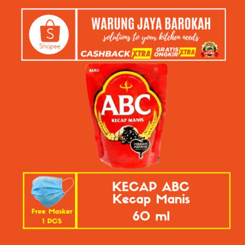 

KECAP ABC/MURAH/60ML/PENYEDAP/RASA/GURIH